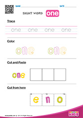 Sight Word "one"